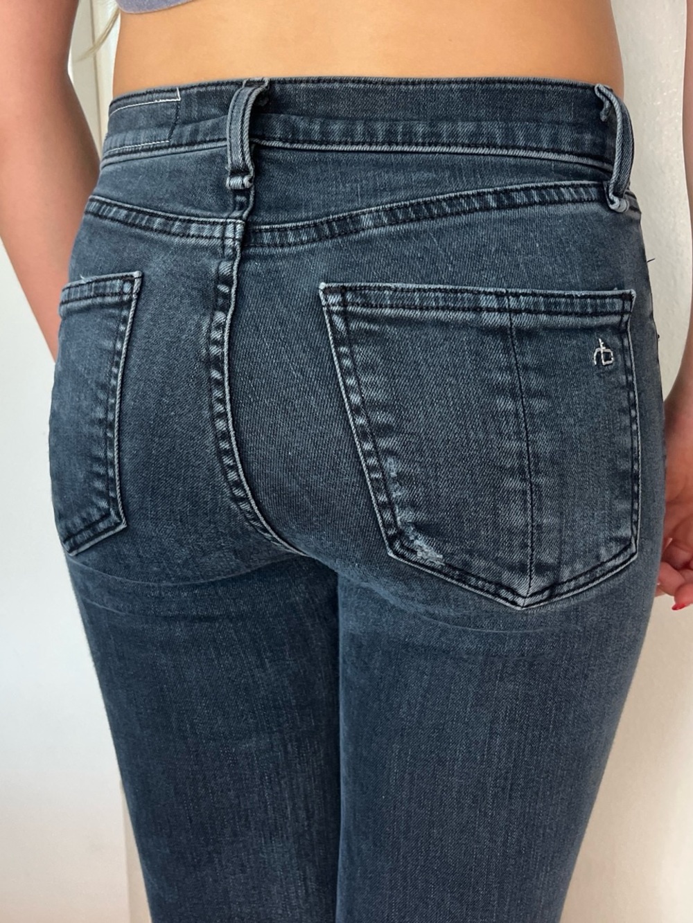 rag & bone High-Rise Dark Skinny Jeans